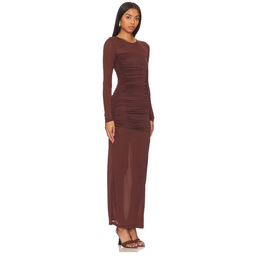 NWD L’Acadamie Alma Dress in Brown size XS - Picture 2 of 7